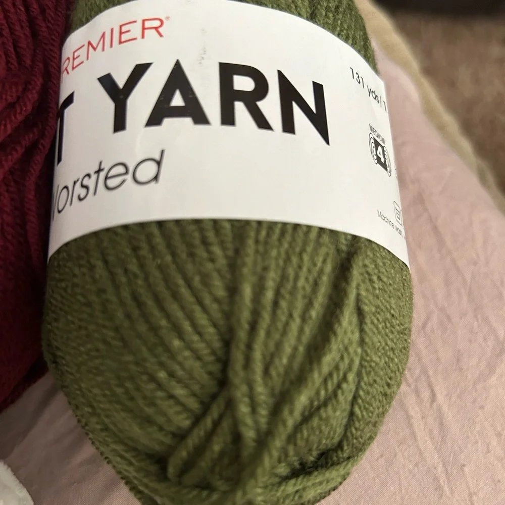 LOT Of 3 Mixed Premier JUST YARN  Worsted 2.11 oz / Skein* - 1 Just Chenille - Picture 4 of 11